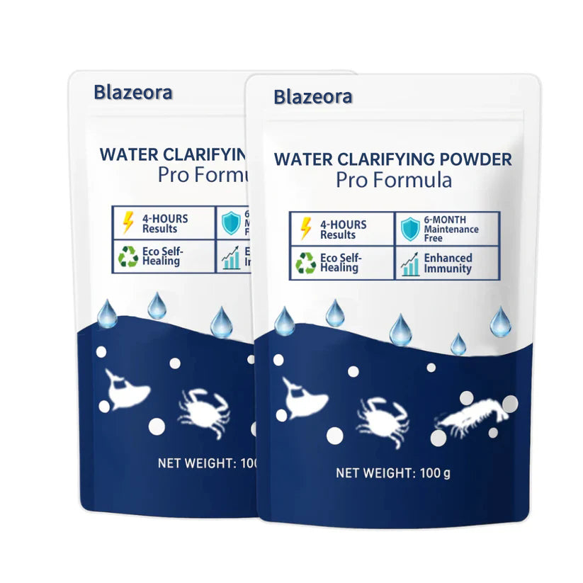 🌟 Official Store |⏱️ Crystal Clear in 24 Hours! | Blazeora Water Clarifying Powder