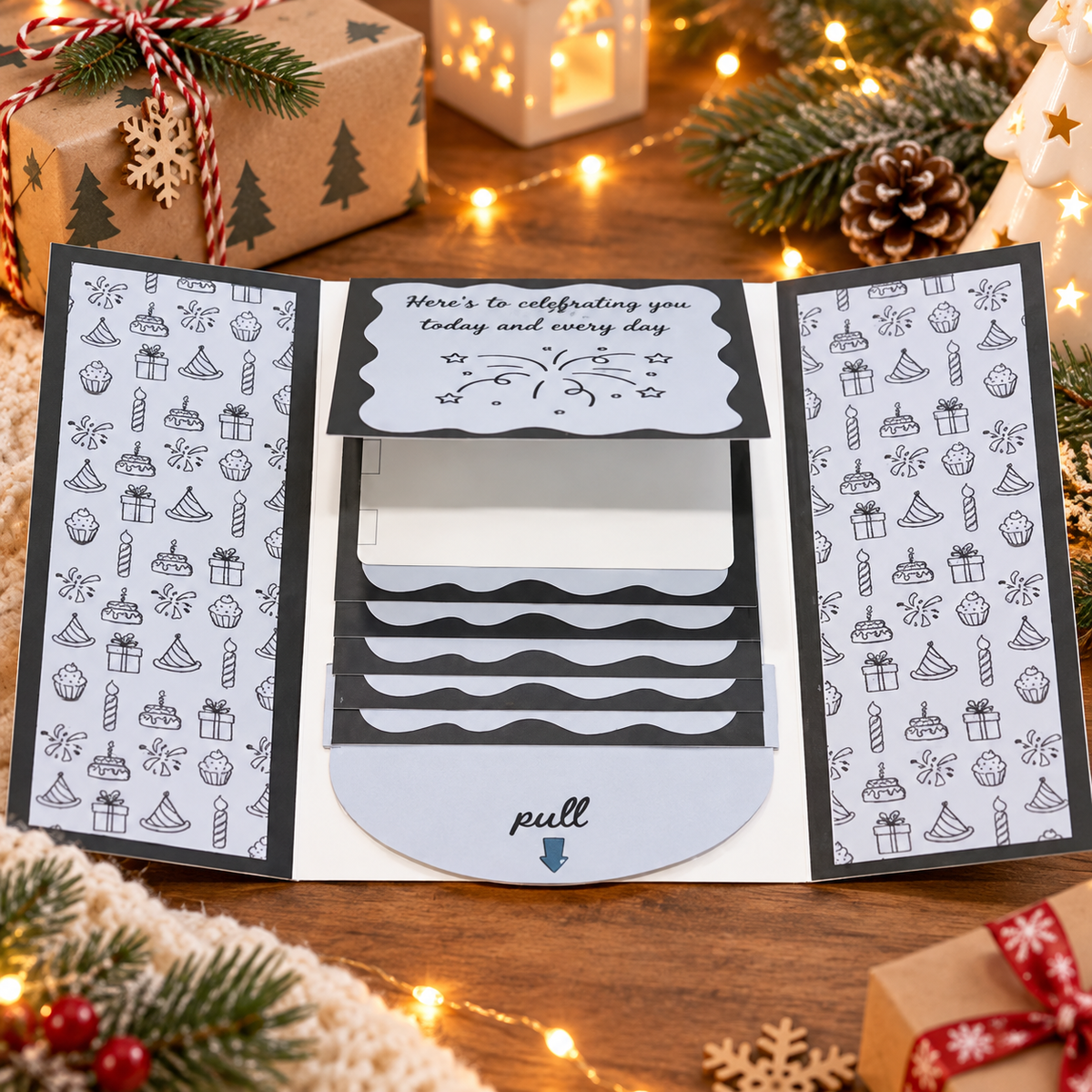 ⏰LAST DAY 50% OFF - 2026 New🎅🎁 Waterfall Christmas Gift Card Booklet 💳✨