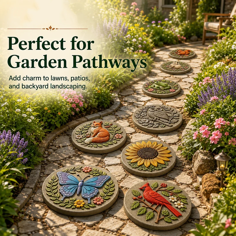 💥 Last-Day Sale - Garden Art Stepping Stone Mold💥