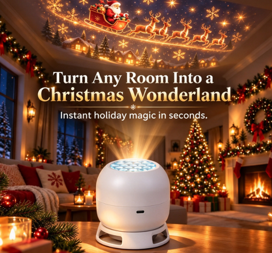 🔥🔥Christmas Projection Night Light, LED Holiday Projector Light Transform Room for Xmas Decoration