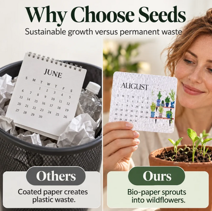 The 2027 Living Botanical Desk Calendar | Hand-Painted Eco Art Edition
