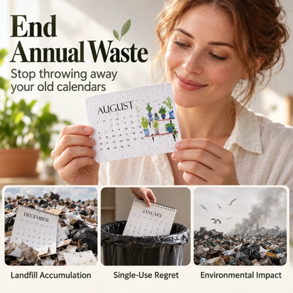 The 2027 Living Botanical Desk Calendar | Hand-Painted Eco Art Edition