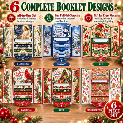 ⏰LAST DAY 50% OFF - 2026 New🎅🎁 Waterfall Christmas Gift Card Booklet 💳✨