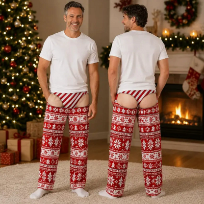 👖🔥 Cheeky Underwear Illusion Christmas Pajama Pants – Funny  Holiday Lounge Pants