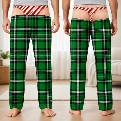 👖🔥 Cheeky Underwear Illusion Christmas Pajama Pants – Funny  Holiday Lounge Pants
