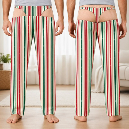 👖🔥 Cheeky Underwear Illusion Christmas Pajama Pants – Funny  Holiday Lounge Pants